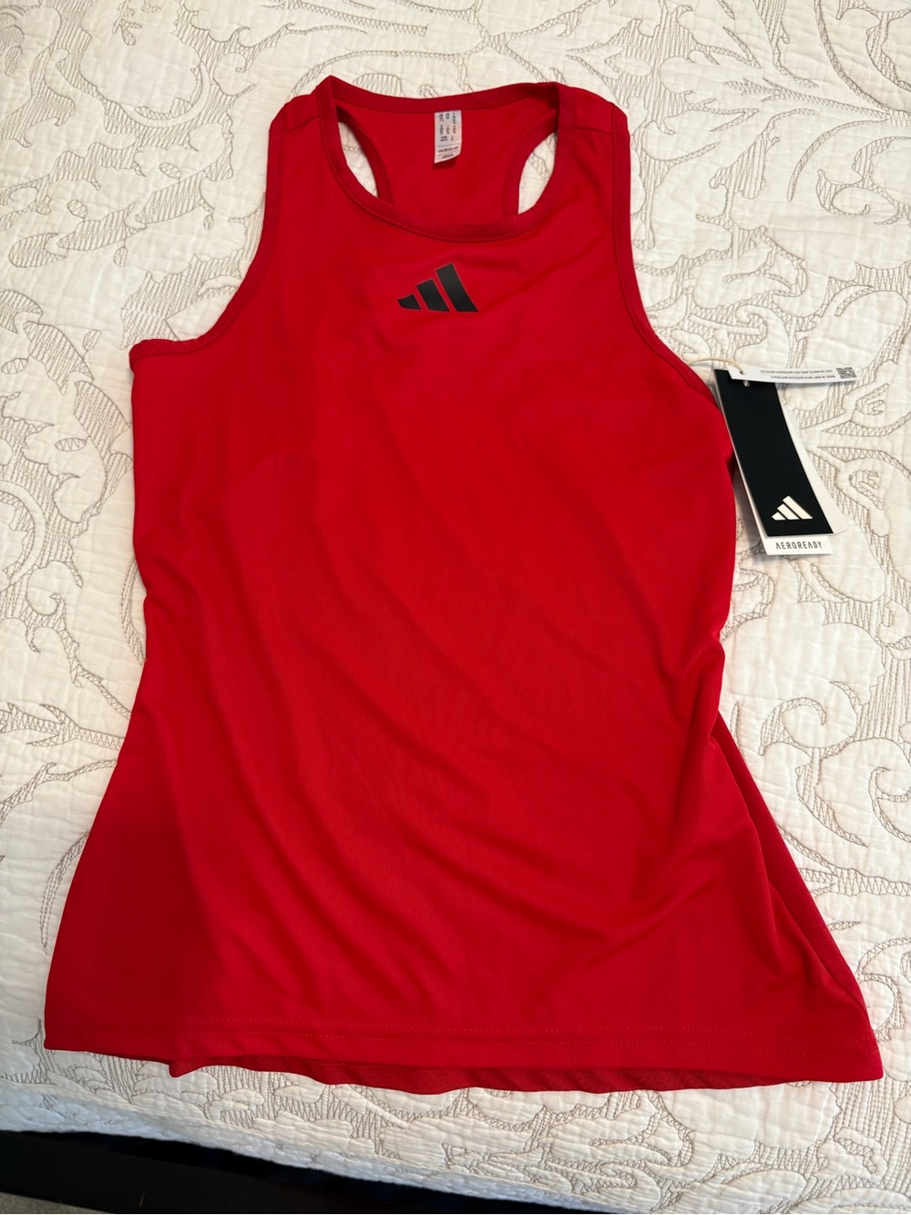 NWT adidas Womenโs Red Racerback Tank